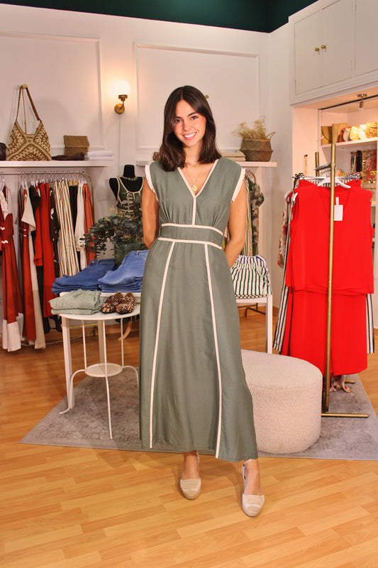 VESTIDO MIRYAM KAKI